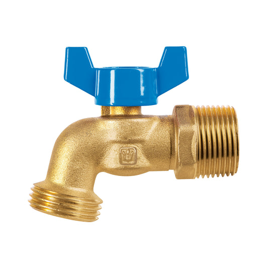 Llave de esfera de latón 3/4' con rosca para manguera, Foset Caja con 6, 49054