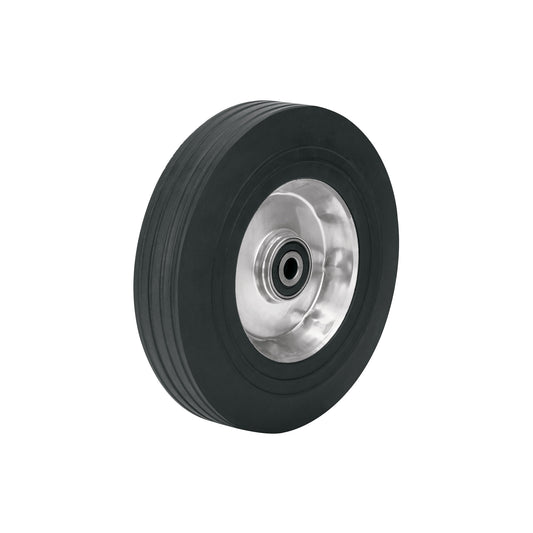 Rueda de hule sólido 10' de alto desempeño, doble balero Caja con 2, 15727