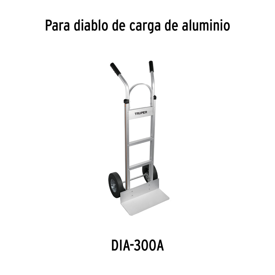 Rueda de hule sólido 10' de alto desempeño, doble balero Caja con 2, 15727