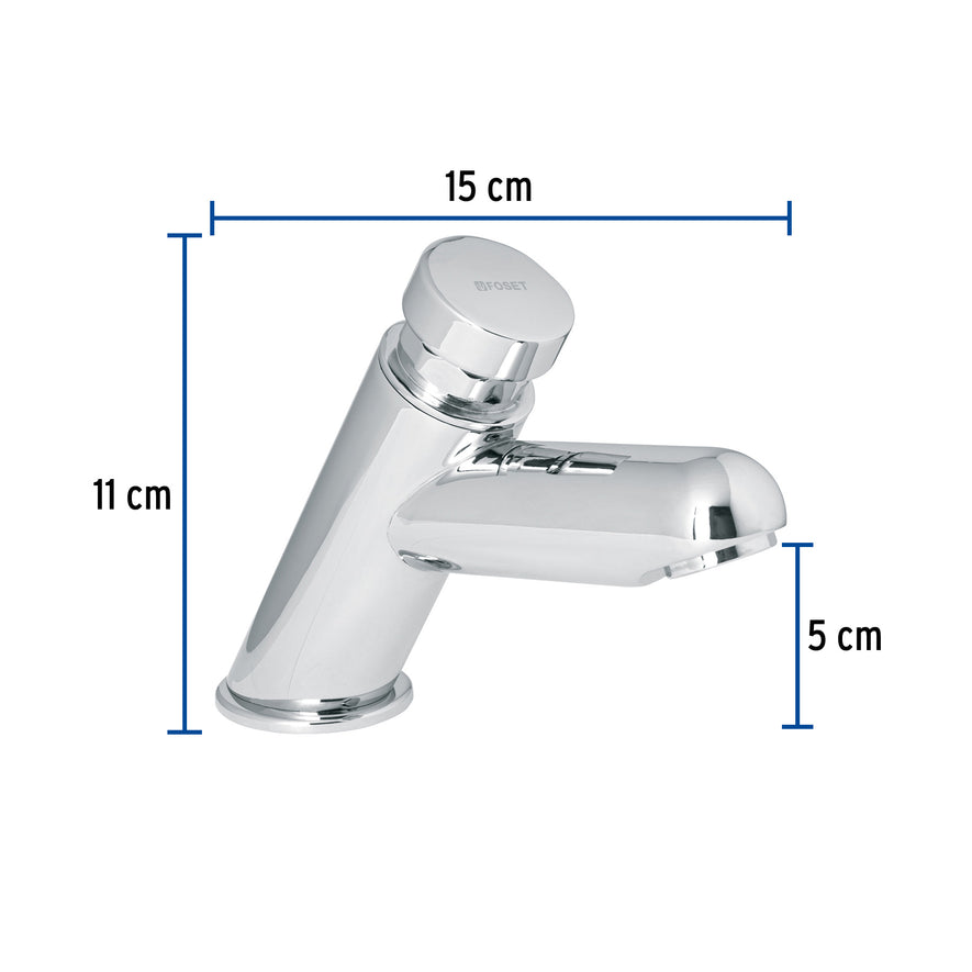 Llave temporizadora para lavabo, Foset, 47918