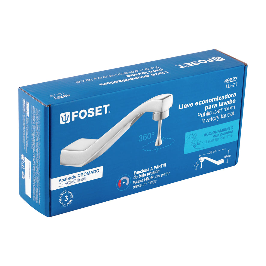 Llave economizadora para lavabo, Foset, 49227