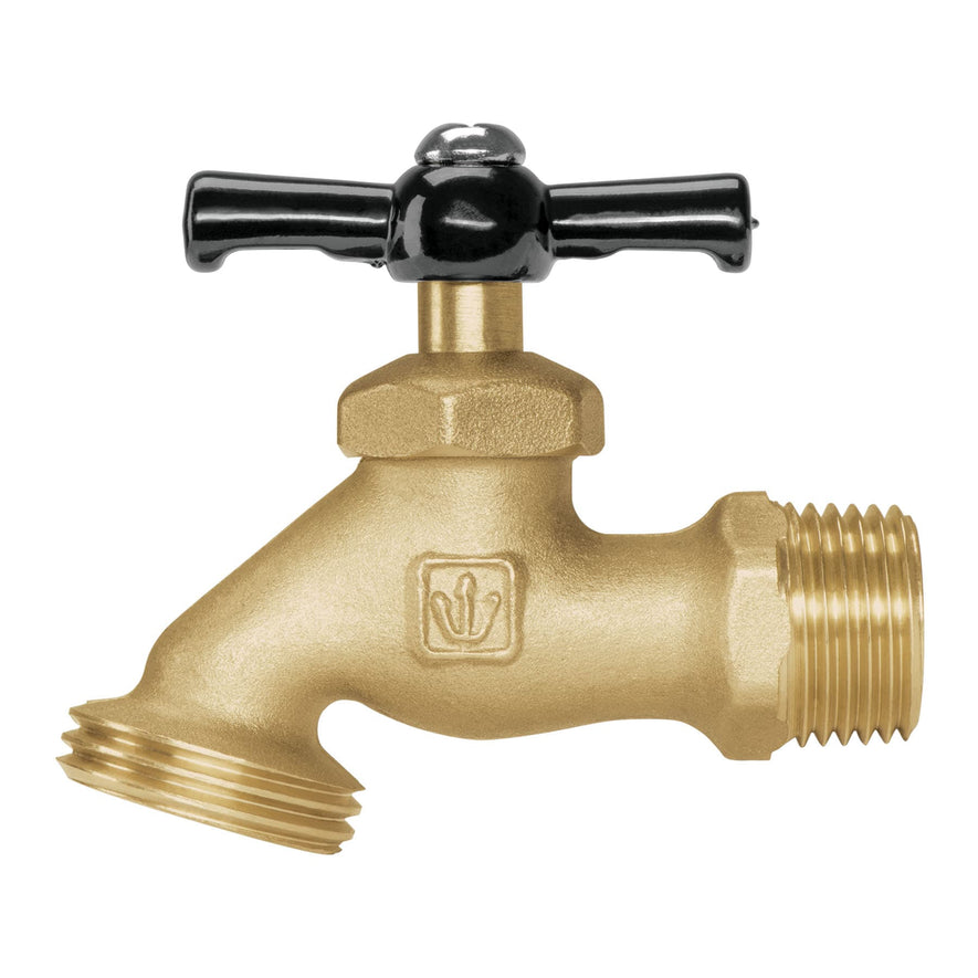 Llave p/manguera, de latón 100g, 1/2', granel, BASIC Caja con 12, 49074