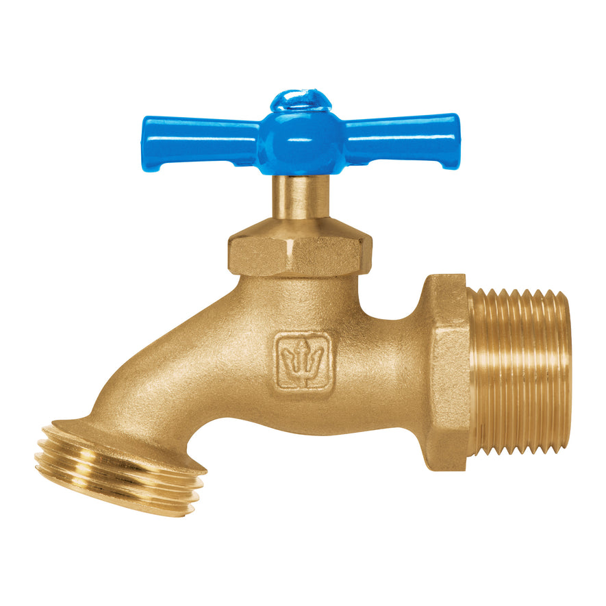 Llave p/manguera, de latón, 180g, 3/4', granel, FOSET Caja con 6, 49088