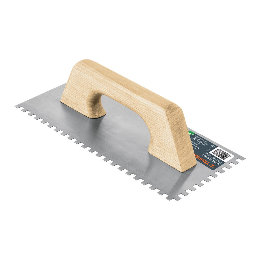 Llana 11' dentado cuadrado 1/4', tipo español, mgo madera Caja con 6, 11525