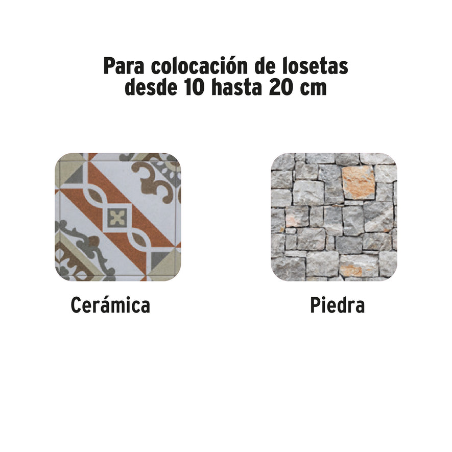 Llana 11' dentado cuadrado 1/4', 6 remaches, mgo madera Caja con 6, 15410