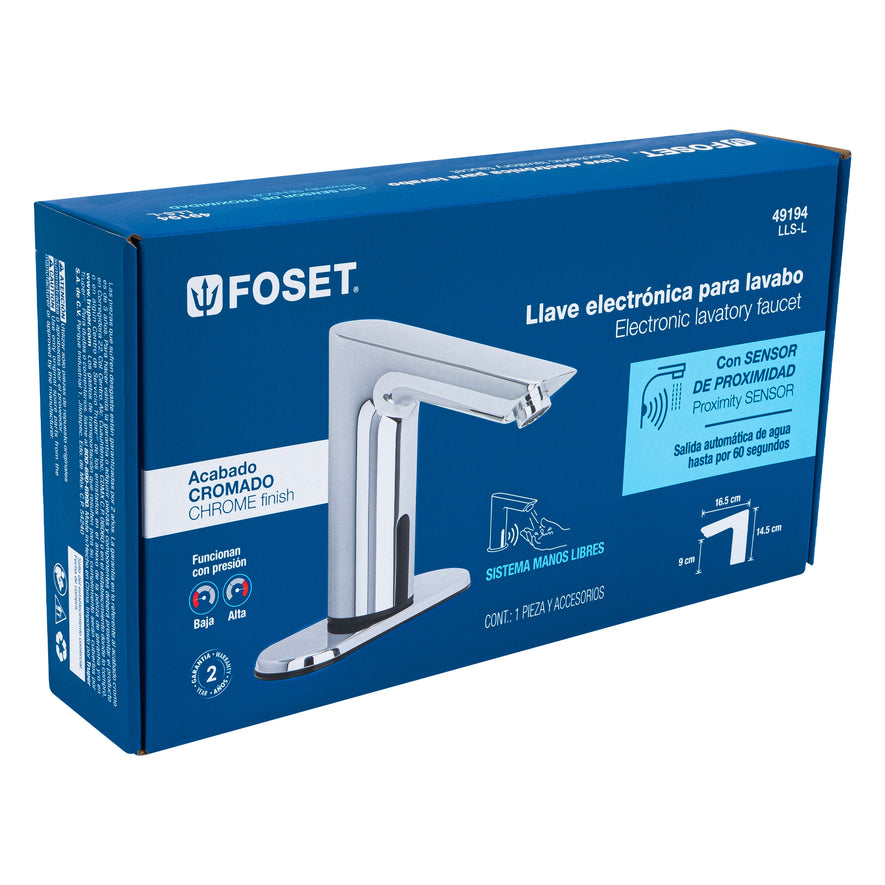 Llave con sensor para lavabo, Foset, 49194