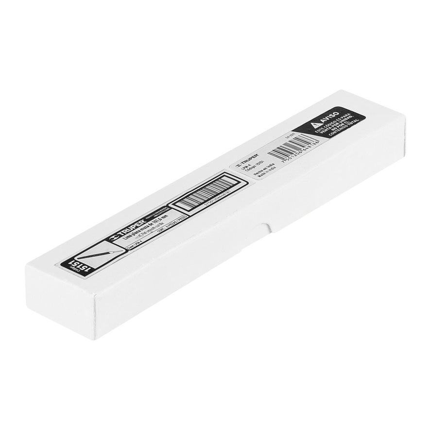 Lima plana muza 4', Truper Caja con 6, 15151