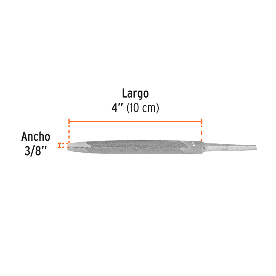 Lima triángulo pesado 4', 32 dpp, Truper Caja con 6, 15126