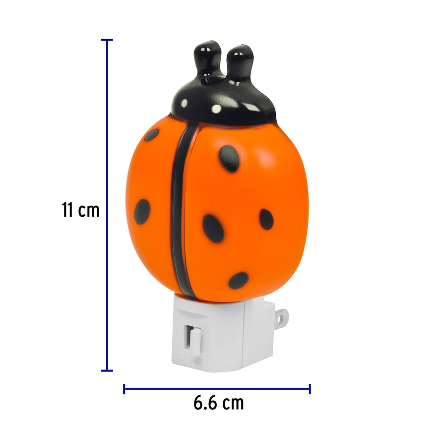 Luz de noche con lámpara E12, catarina, Volteck Caja con 6, 46132
