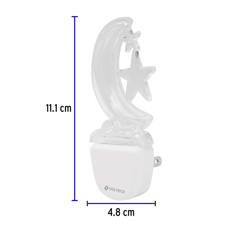 Luz de noche de LED, luna, Volteck Caja con 6, 46152