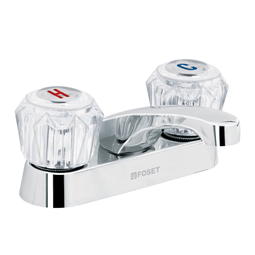 Mezcladora 4' para lavabo, nariz larga, manerales acrílico Caja con 2, 49231