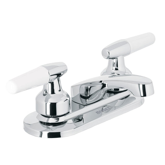 Mezcladora 4' para lavabo, nariz larga, manerales cono Caja con 2, 49203