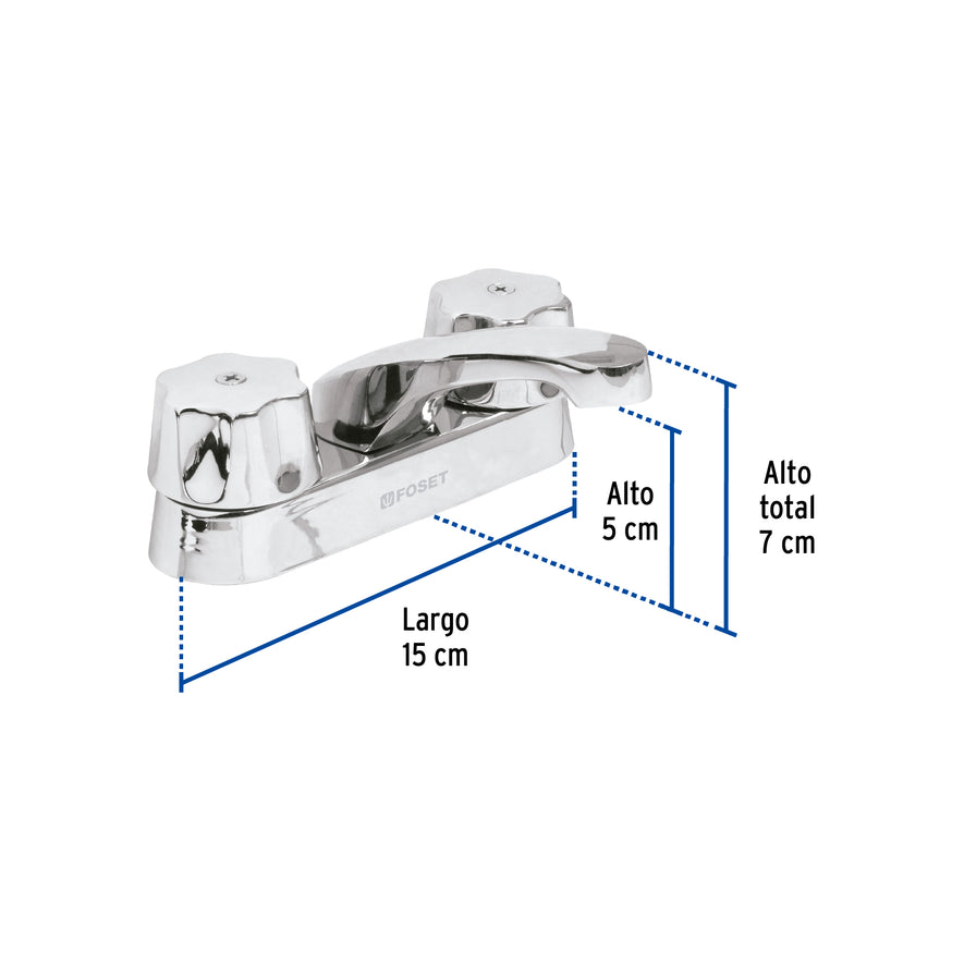 Mezcladora 4' para lavabo, nariz larga, cartucho cerámico Caja con 2, 49230