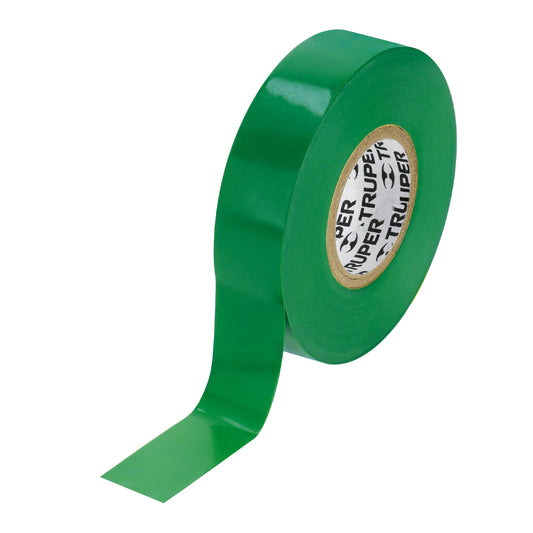 Cinta de aislar de 18 m x 19 mm, verde, Truper Caja con 8, 12502