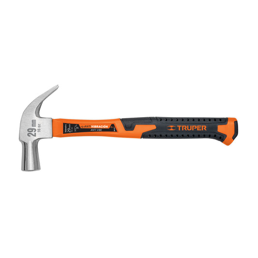 Martillo cabeza cónica 29 mm uña curva, mango fibra vidrio Caja con 6, 10851