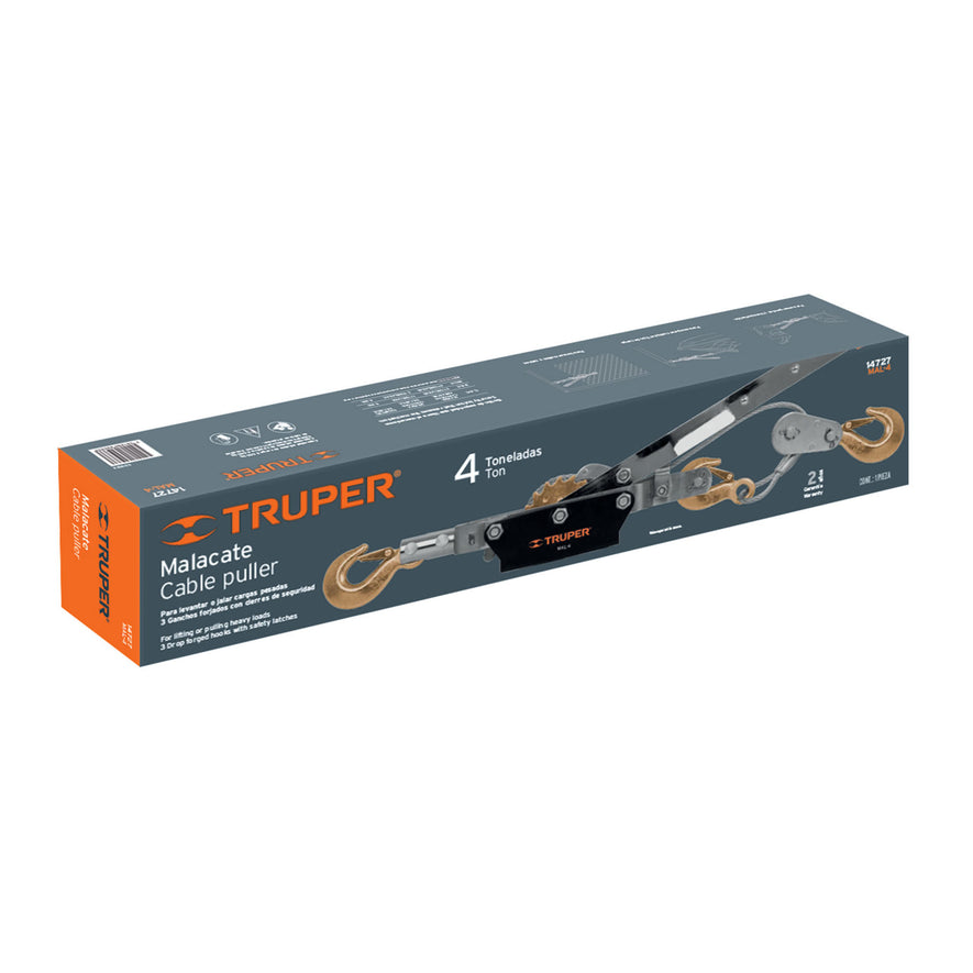 Malacate de 4 toneladas, TRUPER, 14727