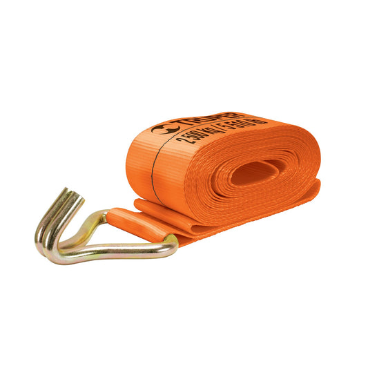 Banda de 4' x 9 m con gancho 'J' para malacate, Truper Caja con 2, 101735