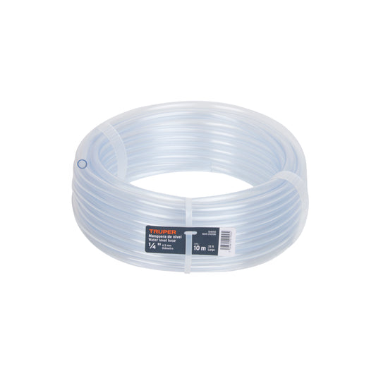 Manguera de Nivel, 1/4', rollo de 10m, TRUPER Caja con 5, 104050