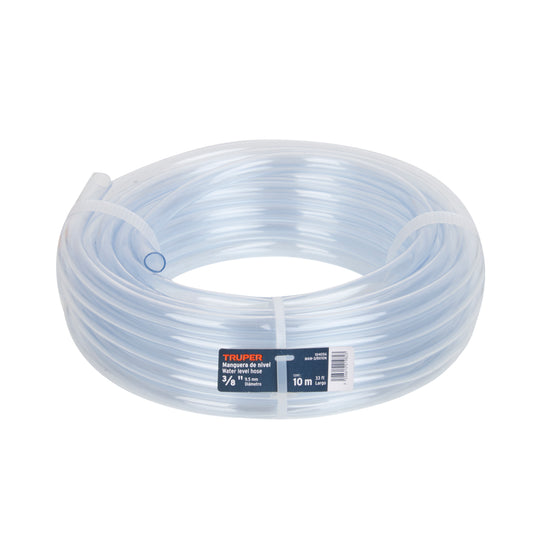 Manguera de Nivel, 3/8', rollo de 10m, TRUPER Caja con 5, 104056