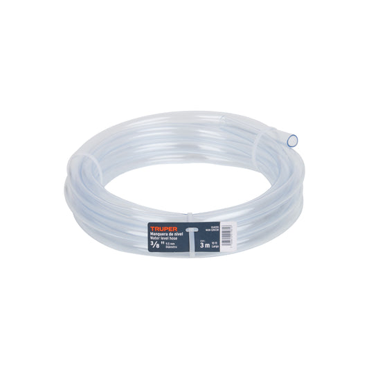 Manguera de Nivel, 3/8', rollo de 3m, TRUPER Caja con 10, 104055