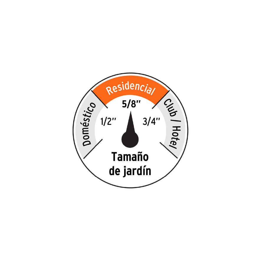 Metro de manguera 5/8' 3 capas en rollo de 100 m, Truper Caja con 100, 19858