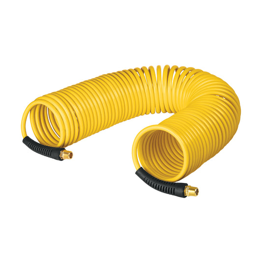 Manguera para compresor, tipo resorte, 7.6m x 1/4', Pretul Caja con 2, 20659