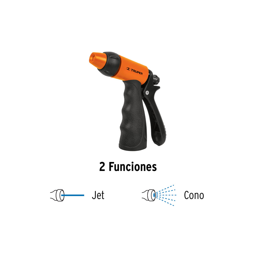 Combo manguera MAN-15X1/2RE y pistola de riego PR-401 Caja con 5, 19750