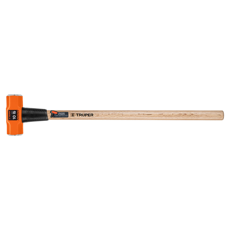 Marro octagonal 10 lb, mango de madera 36', Truper, 16512