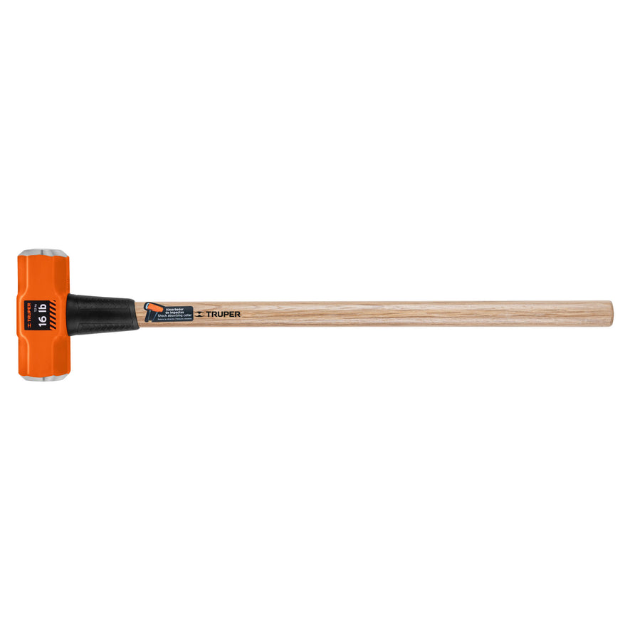 Marro octagonal 16 lb, mango de madera 36', Truper, 16515