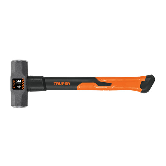 Marro octagonal 4 lb, mango de fibra de vidrio 14', Truper Caja con 4, 16536