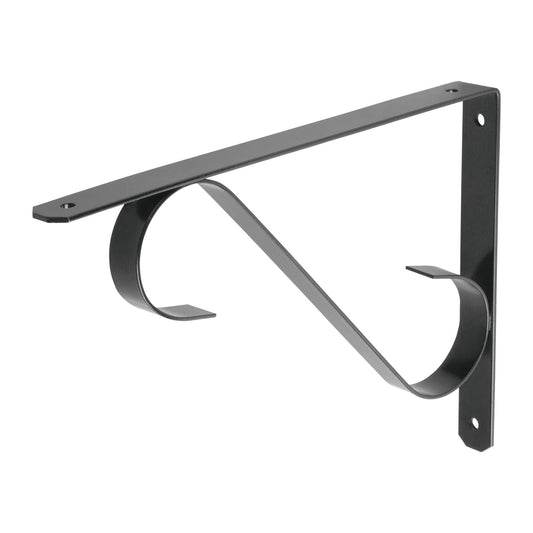 Ménsula reforzada negra diseño colonial 11 x 8', Fiero Caja con 10, 47705