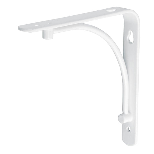 Ménsula reforzada blanca 6 x 6' diseño alambrón, Fiero Caja con 10, 47692