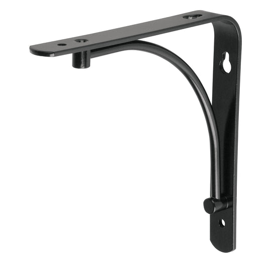 Ménsula reforzada negra 6 x 6' diseño alambrón, Fiero Caja con 10, 47694