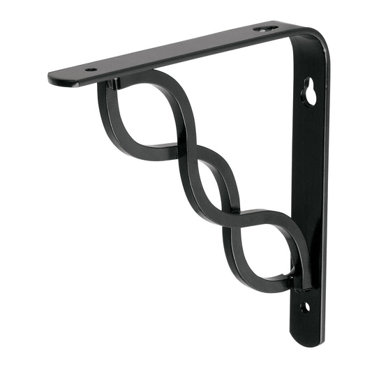 Ménsula reforzada negra 6 x 6' diseño trenza, Fiero Caja con 10, 47700