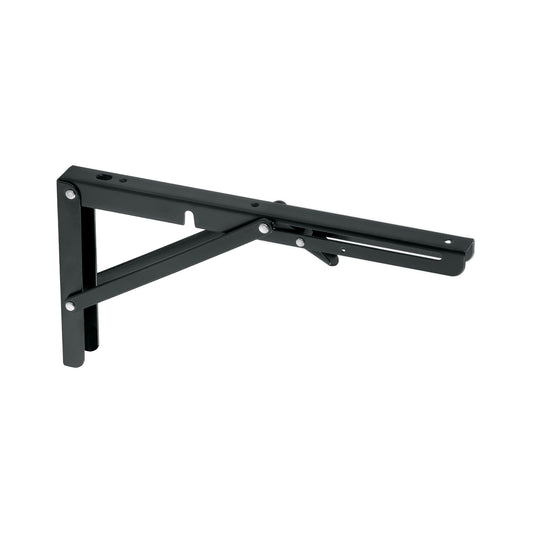 Ménsula plegable de acero negra 6' x 12', FIERO Caja con 8, 49830