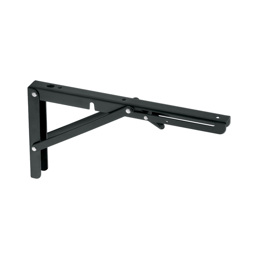 Ménsula plegable de acero negra 6' x 12', FIERO Caja con 8, 49830