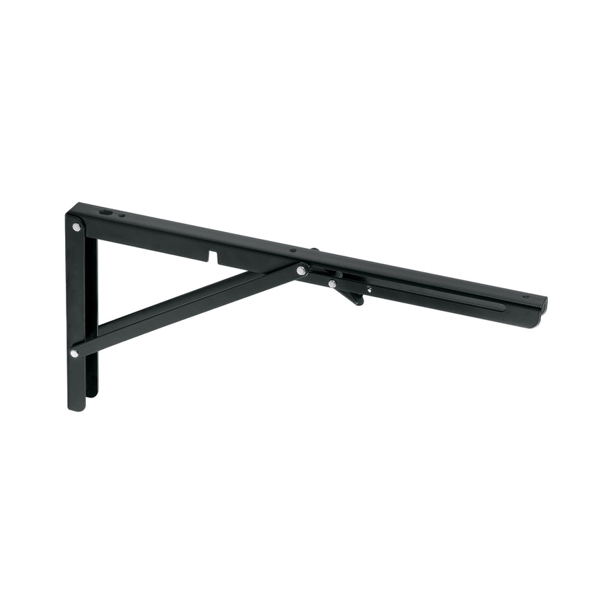 Ménsula plegable de acero negra 8' x 16', FIERO Caja con 8, 49829