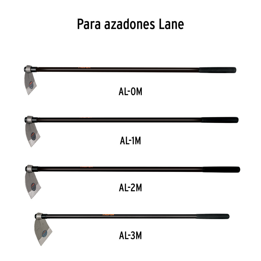 Mango de repuesto para azadones lane y martillo, Truper Caja con 6, 15921