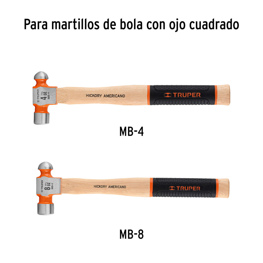 Mango para martillos de bola MB-4 y MB-8, 12-1/2', Truper Caja con 12, 10858