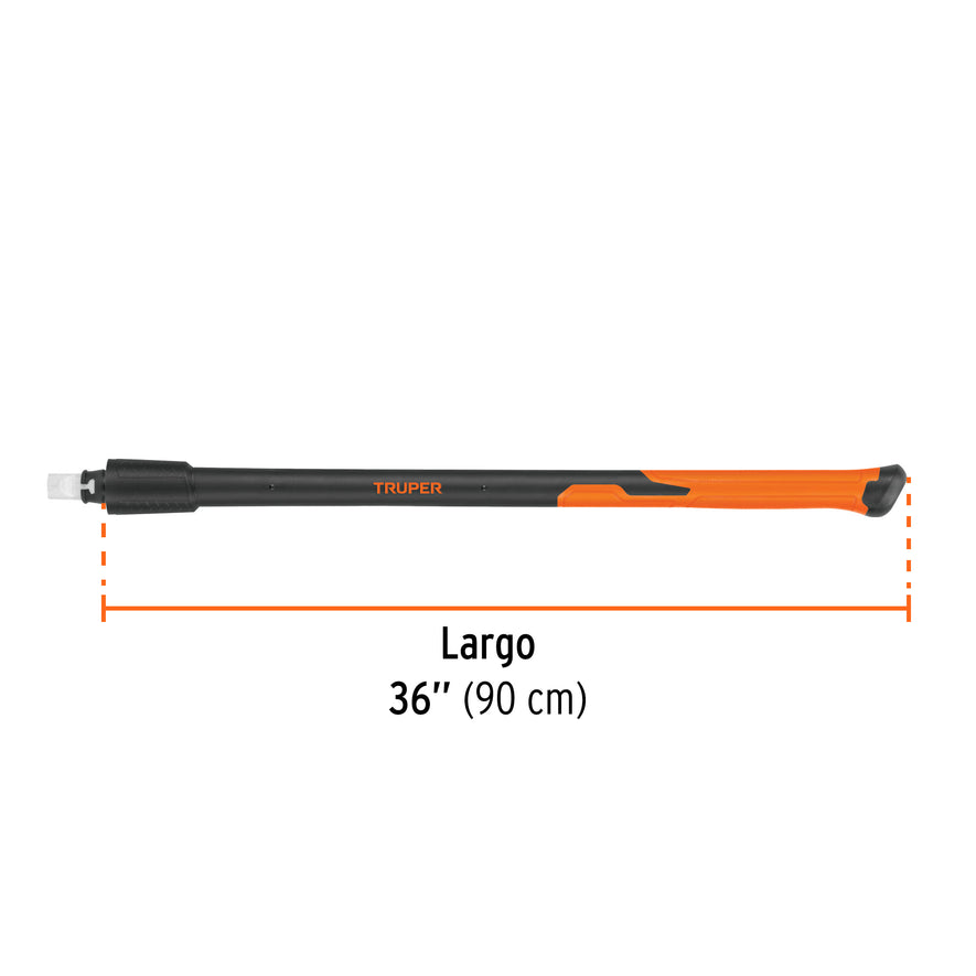 Mango de fibra d/vidrio para marros de 6 a 16 lb, 36',Truper Caja con 6, 102675