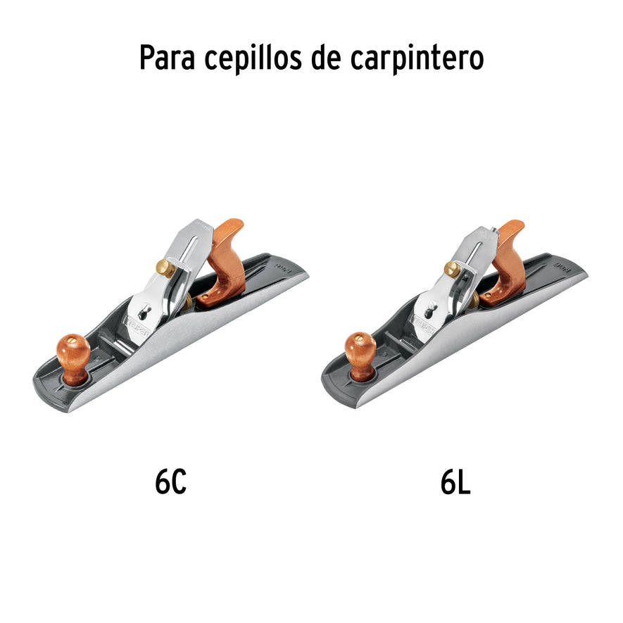 Perilla de madera para cepillos de carpintero, Truper Caja con 6, 12051