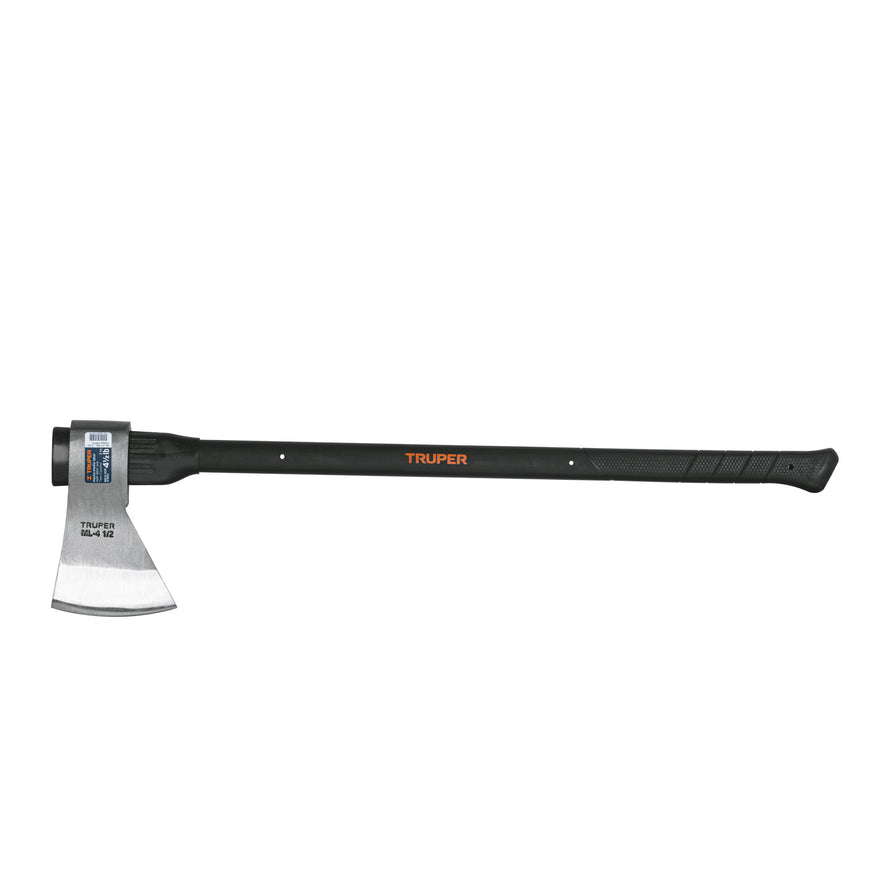 Hacha media labor 4-1/2 lb, mango fibra de vidrio 36',TRUPER Caja con 2, 14974