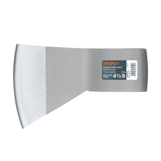 Hacha media labor 4-1/2 lb, sin mango, TRUPER Caja con 4, 14992