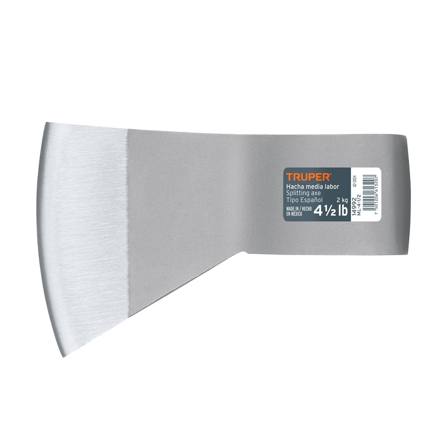 Hacha media labor 4-1/2 lb, sin mango, TRUPER Caja con 4, 14992