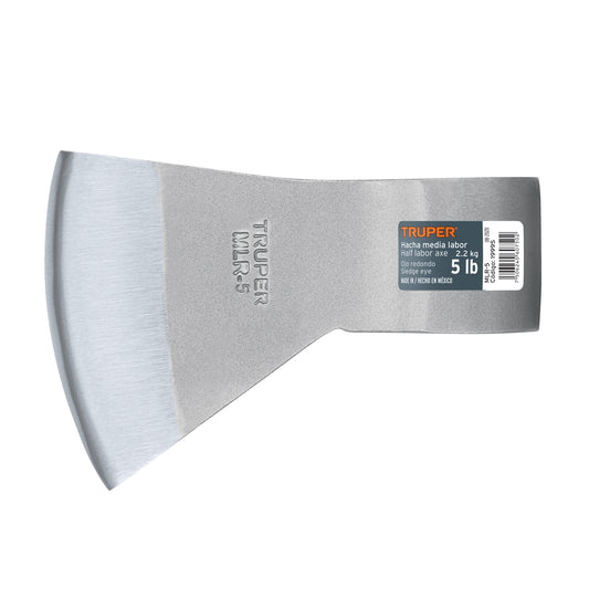 Hacha media labor ojo redondo 5 lb sin mango, TRUPER Caja con 4, 19995