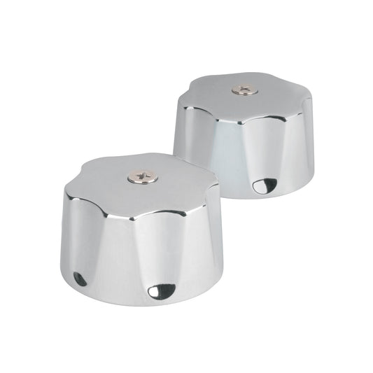 Juego de manerales hex metálicos p/lav-fregadero,cromo,Basic Caja con 4, 49243