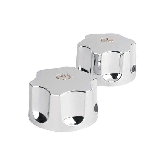 Juego de manerales hex de ABS p/lav-fregadero, cromo, Basic Caja con 4, 49389