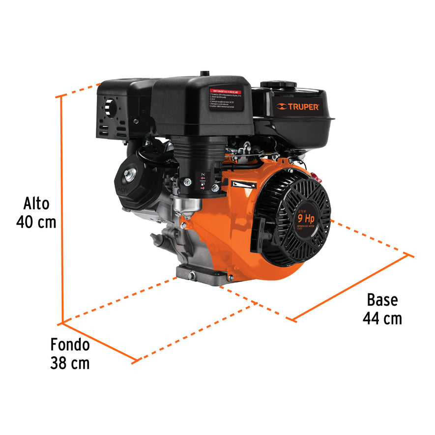Motor a gasolina 9 HP, Truper, 101328