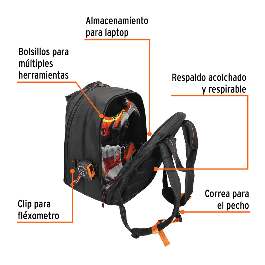 Mochila Portaherramientas, Truper Expert, 101281