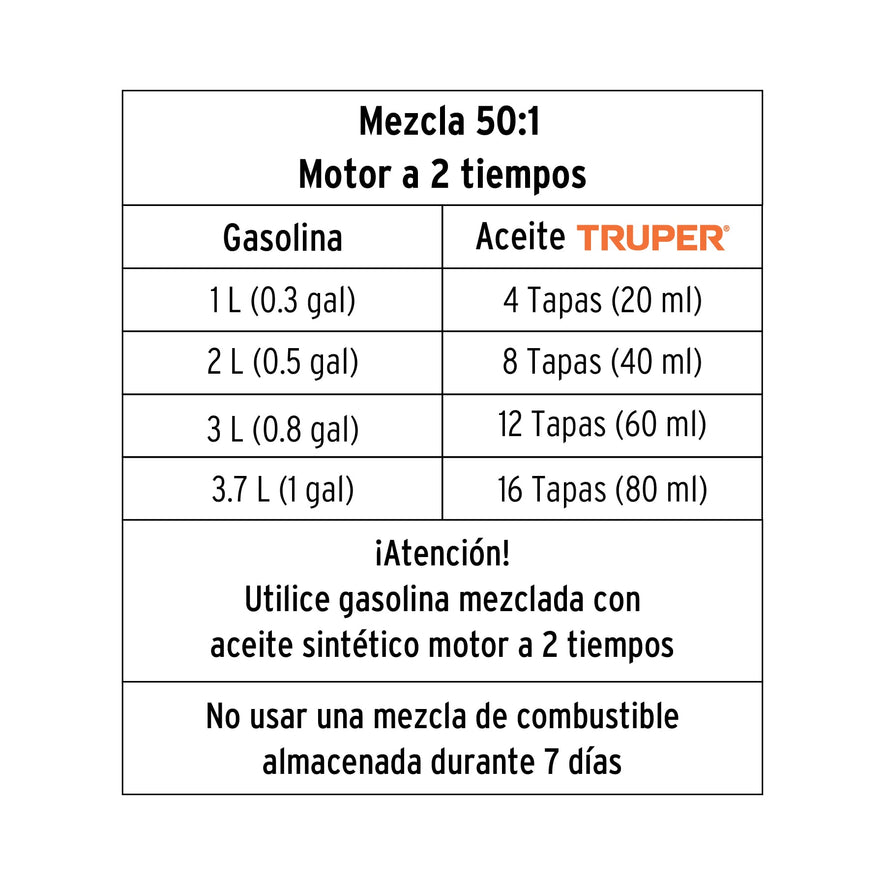 Motosierra 45 cc a gasolina con barra de 20', Pretul, 26015